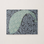 Art Nouveau Peacock Classic Vintag Bird Puzzle (Horizontal)