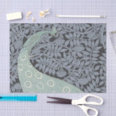 Art Nouveau Peacock Classic Vintag Bird Seidenpapier (Handwerk)