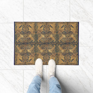 Art Nouveau Peacock Fußmatte