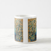 Art Nouveau Peacock Kaffeetasse (Mittel)