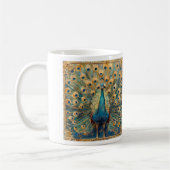 Art Nouveau Peacock Kaffeetasse (Links)
