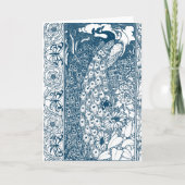 Art Nouveau Peacock Karte (Vorderseite)