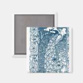 Art Nouveau Peacock Magnet (Vorderseite/Rückseite)