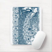Art Nouveau Peacock Mousepad (Mit Mouse)