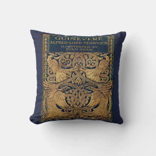 Art Nouveau Peacock Poetry Kissen