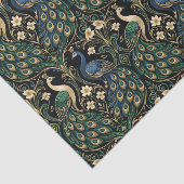 Art Nouveau Peacock  Seidenpapier (Ausschnitt)