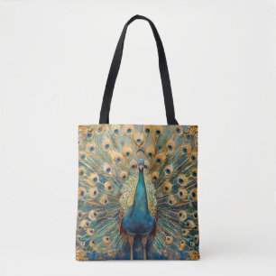 Art Nouveau Peacock Tasche