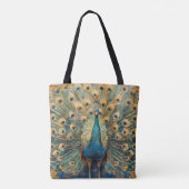 Art Nouveau Peacock Tasche (Rückseite)