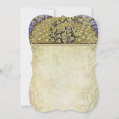 Art Nouveau Peacock Wedding Einladung (Rückseite)