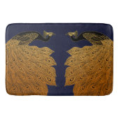 Art Nouveau Peacock Will Bradley Badematte (Vorderseite)