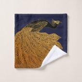 Art Nouveau Peacock Will Bradley Badhandtuch Set (Waschlappen)