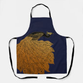 Art Nouveau Peacock Will Bradley Schürze (Vorderseite)