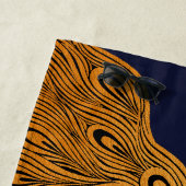 Art Nouveau Peacock Will Bradley Strandtuch (Beispiel)