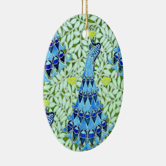 Art Nouveau Peacocks Keramikornament (Rechts)