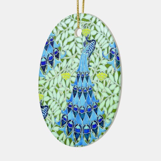 Art Nouveau Peacocks Keramikornament (Links)