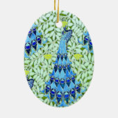 Art Nouveau Peacocks Keramikornament (Hinten)