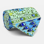 Art Nouveau Peacocks Krawatte (Gerollt)