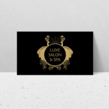 Art Nouveau Peacocks Logo Gold/Schwarz