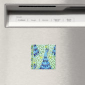 Art Nouveau Peacocks Magnet (In Situ (Geschirrspüler))