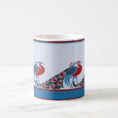 Art Nouveau Peacocks Tasse (Mittel)