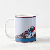 Art Nouveau Peacocks Tasse (Links)