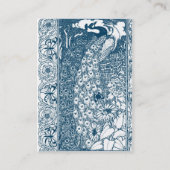 Art Nouveau Peacocks Visitenkarte (Vorderseite)