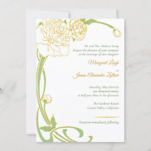 Art Nouveau Peak Einladung