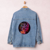 Art Nouveau Pentagramm Dragon Jeansjacke (Hangar)