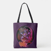 Art Nouveau Pentagramm Dragon Tasche (Rückseite)