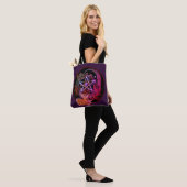 Art Nouveau Pentagramm Dragon Tasche (Am Model)