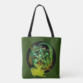 Art Nouveau Pentagramm Dragon Tasche (Rückseite)