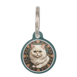Art Nouveau Perserkatze Personalisieren Haustiermarke