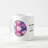 Art Nouveau Perthro Rune Tasse - KARMA! (Vorderseite Links)
