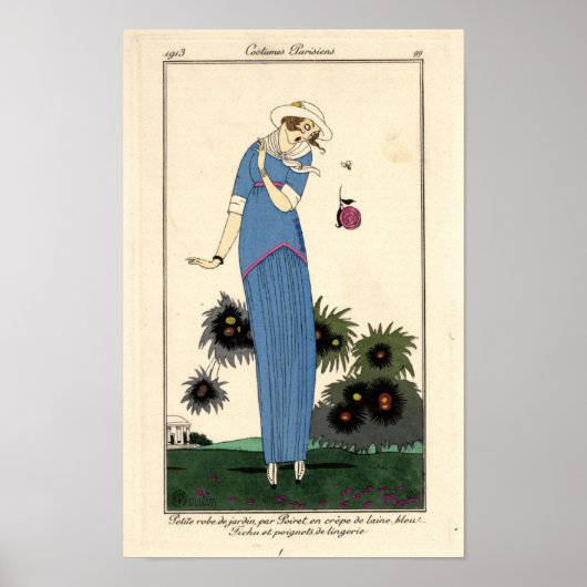 Art Nouveau Petite robe de Jardin Poster (Vorne)