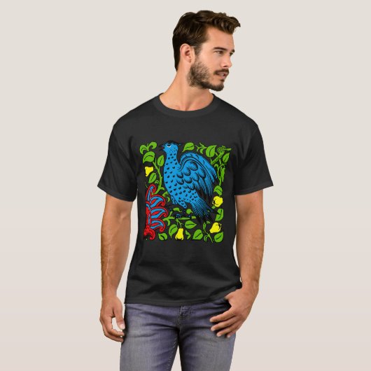 Art Nouveau Pheasant De Morgan T-Shirt (Vorne ganz)