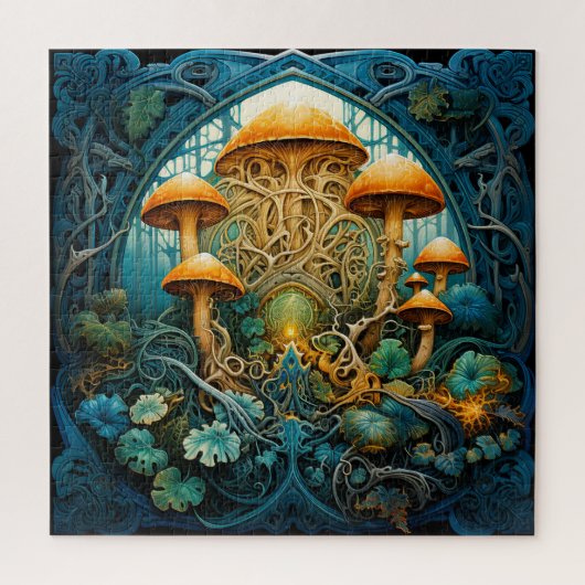 Art Nouveau Pilz Fantasy Puzzle (Vertikal)