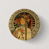 Art Nouveau Pinback Button (Vorderseite)