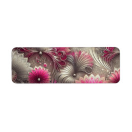 Art Nouveau Pink und Silver Fans