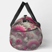 Art Nouveau Pink und Silver Fans Duffle Bag (Rechts)