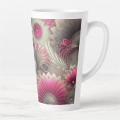 Art Nouveau Pink und Silver Fans Milchtasse (Rechts)