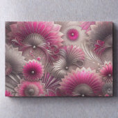 Art Nouveau Pink und Silver Fans Seidenpapier