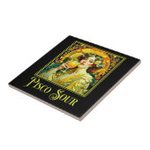 Art Nouveau Pisco Sour Fliese (Seite)
