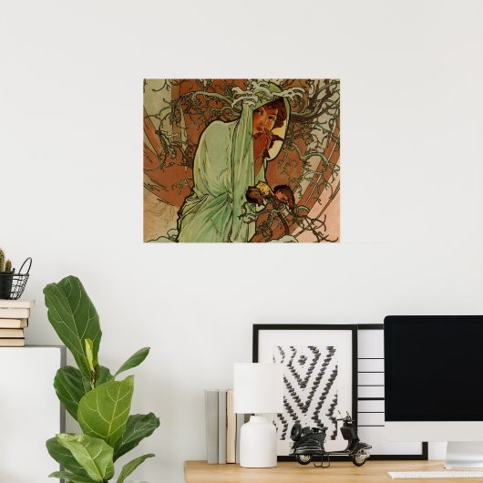 Art Nouveau Plakat (Heimbüro)