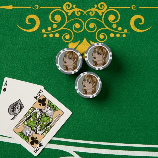 Art Nouveau Pokerchips (Pokertisch (Stapel))