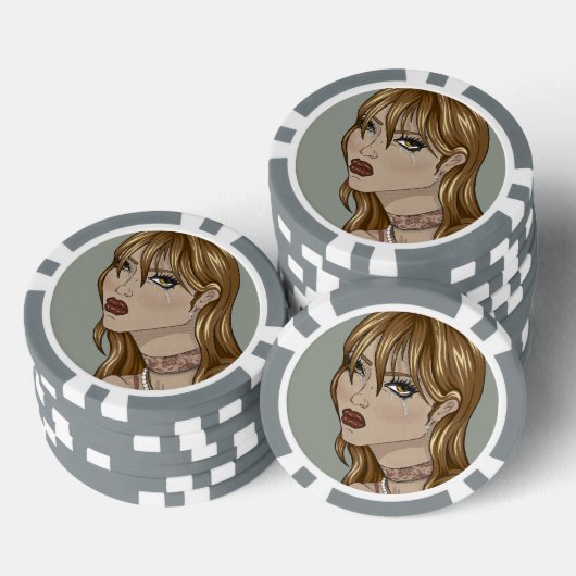Art Nouveau Pokerchips (Stapel)