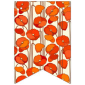 Art Nouveau Poppies Banner (Erste Fahne)