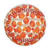 Art Nouveau Poppies Baseball (Vorderseite Links)
