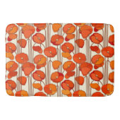 Art Nouveau Poppies Bath Mat Badematte (Vorderseite)