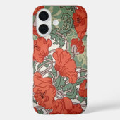 Art Nouveau Poppies Case-Mate iPhone Hülle (Rückseite)