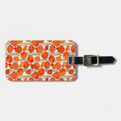 Art Nouveau Poppies Gepäcktag Gepäckanhänger (Vorderseite horizontal)